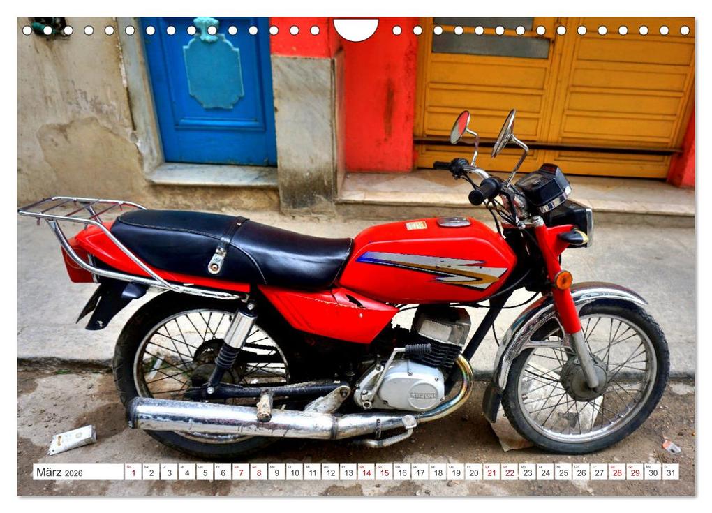 Weitere Ansicht: Made in Japan - Motorrad-Legende Suzuki in Kuba (Wandkalender 2026 DIN A4 quer), CALVENDO Monatskalender | Henning von Löwis of Menar, Calvendo