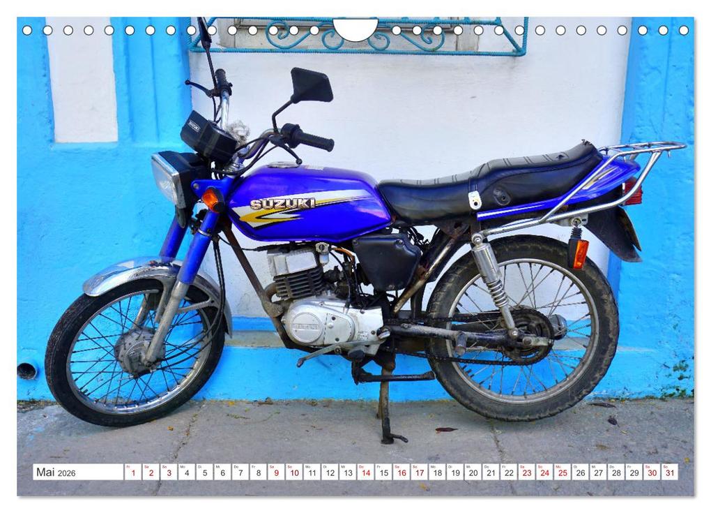 Weitere Ansicht: Made in Japan - Motorrad-Legende Suzuki in Kuba (Wandkalender 2026 DIN A4 quer), CALVENDO Monatskalender | Henning von Löwis of Menar, Calvendo
