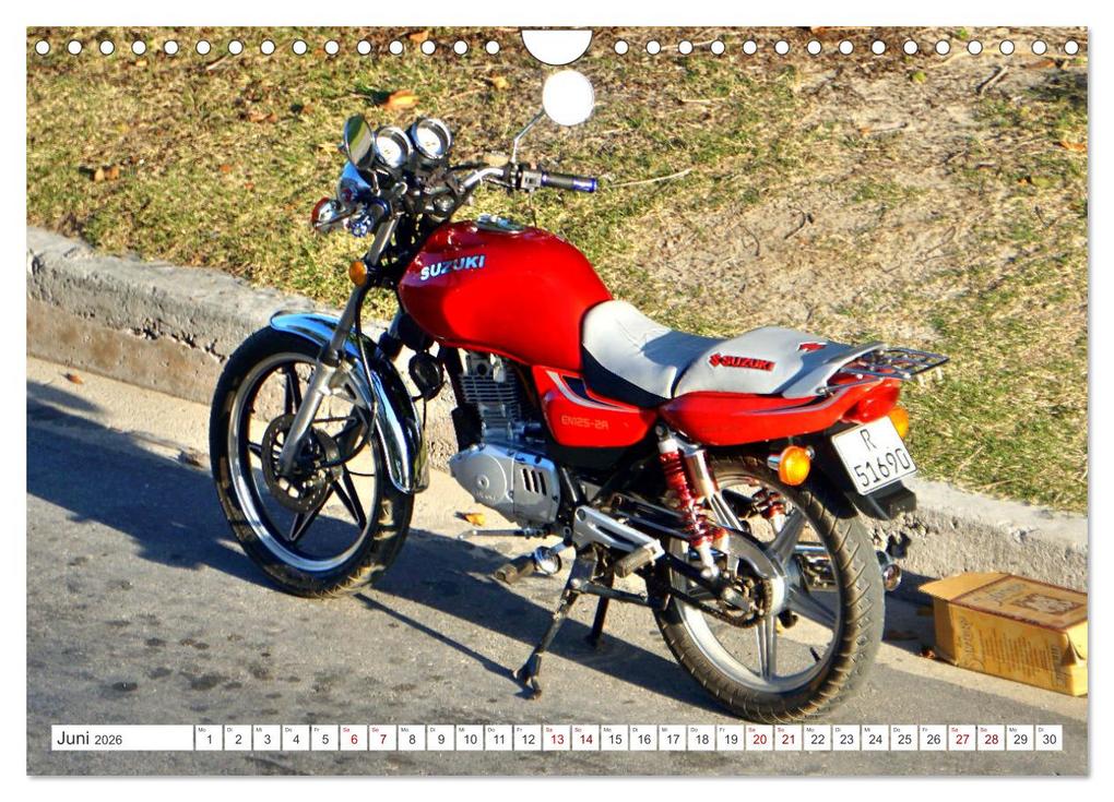 Weitere Ansicht: Made in Japan - Motorrad-Legende Suzuki in Kuba (Wandkalender 2026 DIN A4 quer), CALVENDO Monatskalender | Henning von Löwis of Menar, Calvendo