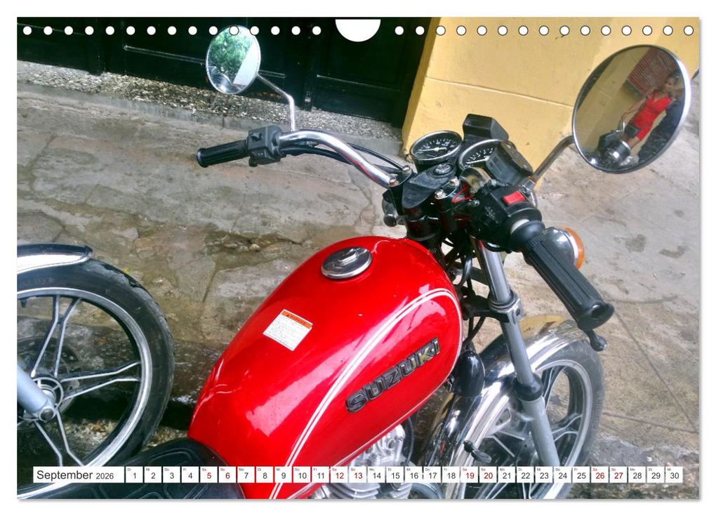 Weitere Ansicht: Made in Japan - Motorrad-Legende Suzuki in Kuba (Wandkalender 2026 DIN A4 quer), CALVENDO Monatskalender | Henning von Löwis of Menar, Calvendo