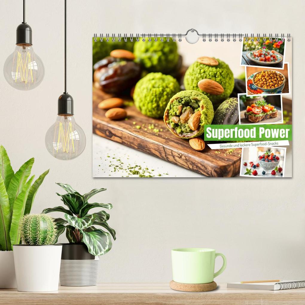 Weitere Ansicht: Superfood Power - Gesunde und leckere Superfood-Snacks (Wandkalender 2026 DIN A4 quer), CALVENDO Monatskalender | Fred Schimak, Calvendo