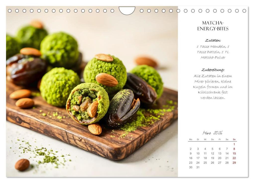 Weitere Ansicht: Superfood Power - Gesunde und leckere Superfood-Snacks (Wandkalender 2026 DIN A4 quer), CALVENDO Monatskalender | Fred Schimak, Calvendo