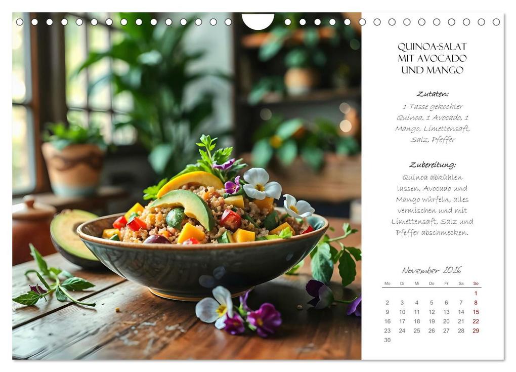 Weitere Ansicht: Superfood Power - Gesunde und leckere Superfood-Snacks (Wandkalender 2026 DIN A4 quer), CALVENDO Monatskalender | Fred Schimak, Calvendo