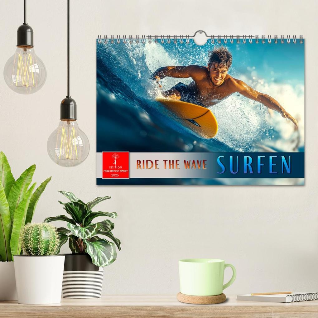 Weitere Ansicht: Surfen - Ride the Wave (Wandkalender 2026 DIN A4 quer), CALVENDO Monatskalender | Peter Roder, Calvendo