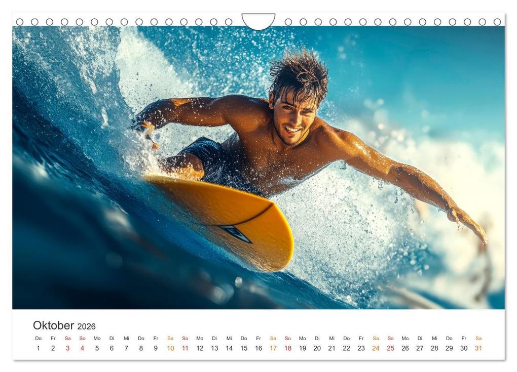 Weitere Ansicht: Surfen - Ride the Wave (Wandkalender 2026 DIN A4 quer), CALVENDO Monatskalender | Peter Roder, Calvendo