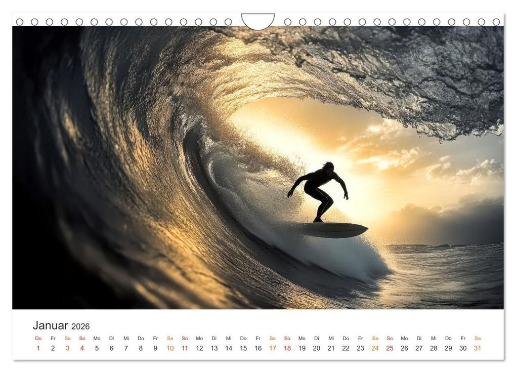 Weitere Ansicht: Surfen - Ride the Wave (Wandkalender 2026 DIN A4 quer), CALVENDO Monatskalender | Peter Roder, Calvendo
