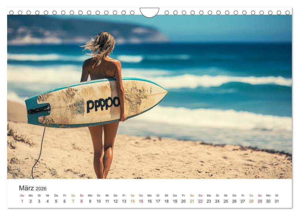 Weitere Ansicht: Surfen - Ride the Wave (Wandkalender 2026 DIN A4 quer), CALVENDO Monatskalender | Peter Roder, Calvendo