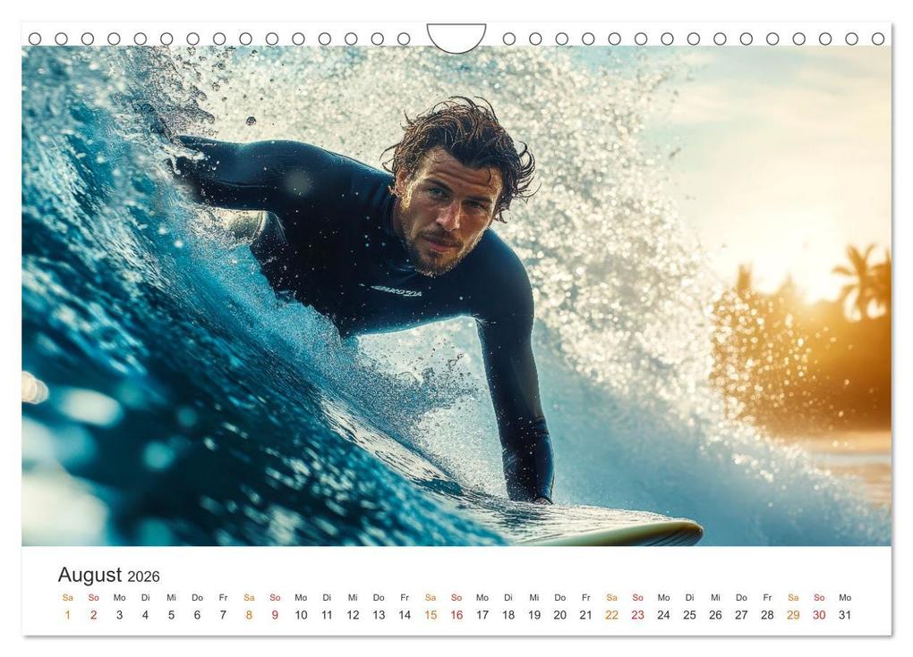 Weitere Ansicht: Surfen - Ride the Wave (Wandkalender 2026 DIN A4 quer), CALVENDO Monatskalender | Peter Roder, Calvendo
