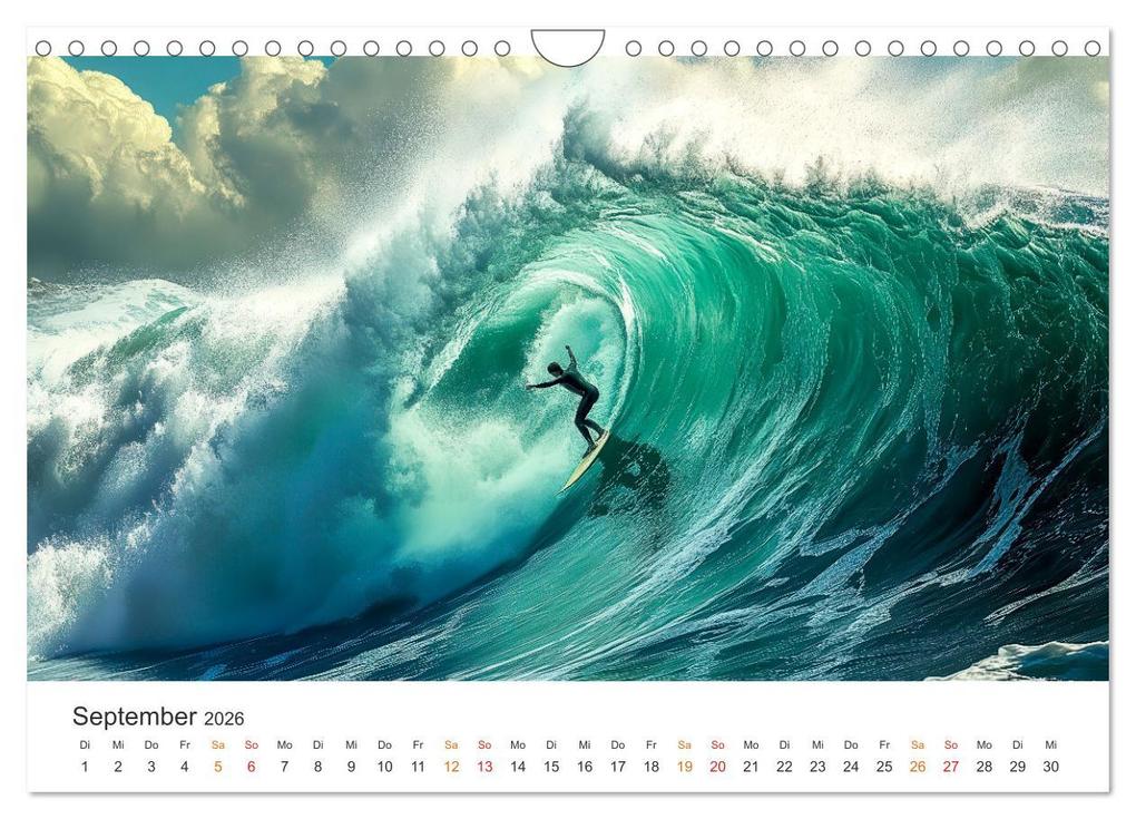 Weitere Ansicht: Surfen - Ride the Wave (Wandkalender 2026 DIN A4 quer), CALVENDO Monatskalender | Peter Roder, Calvendo