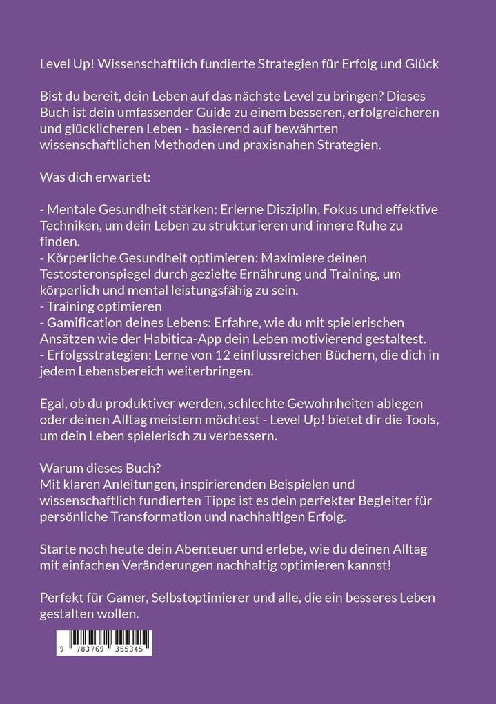 Weitere Ansicht: Level Up! Wissenschaftlich fundierte Strategien für Erfolg und Glück | Sven K.