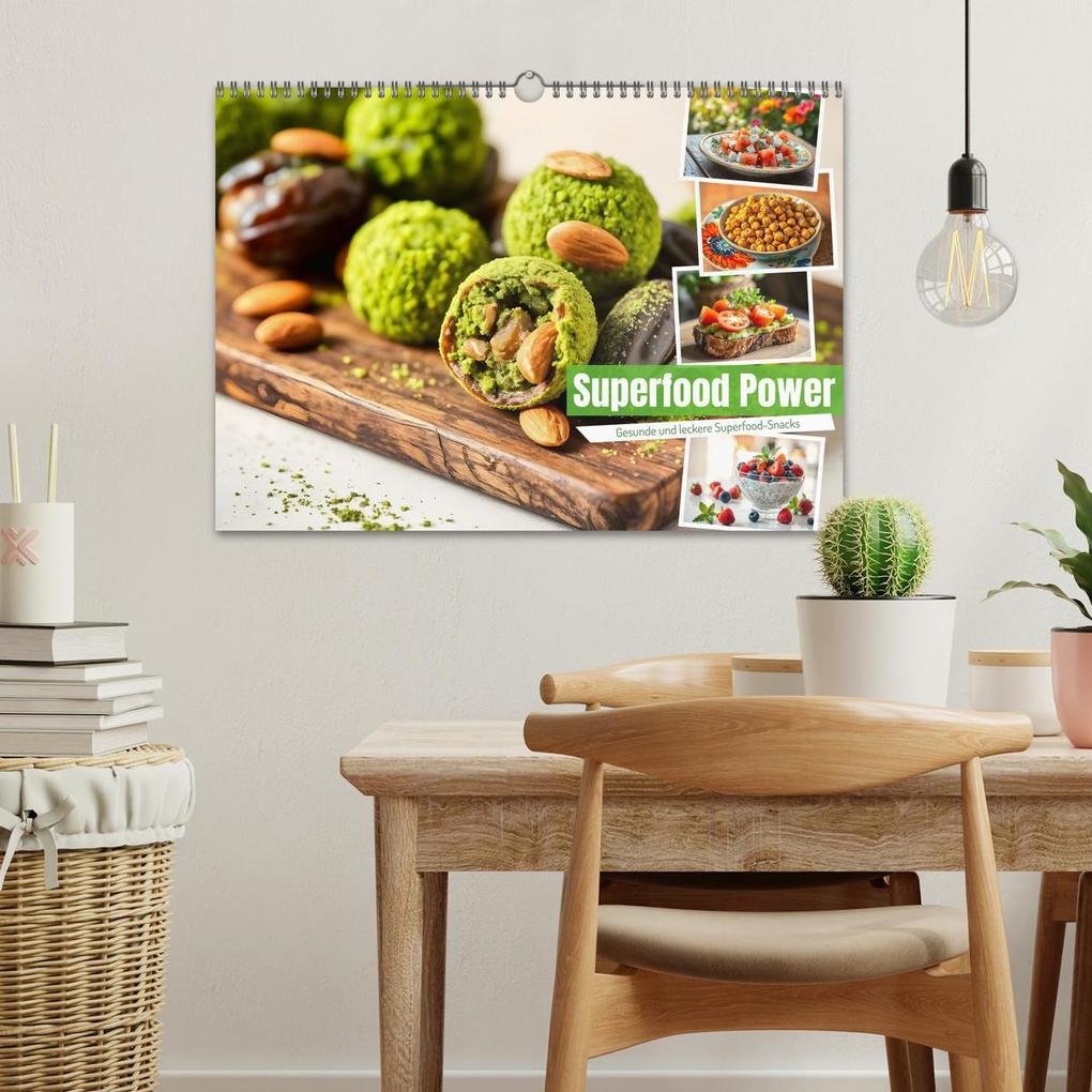 Weitere Ansicht: Superfood Power - Gesunde und leckere Superfood-Snacks (Wandkalender 2026 DIN A3 quer), CALVENDO Monatskalender | Fred Schimak, Calvendo