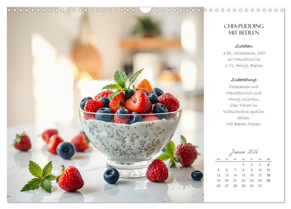 Weitere Ansicht: Superfood Power - Gesunde und leckere Superfood-Snacks (Wandkalender 2026 DIN A3 quer), CALVENDO Monatskalender | Fred Schimak, Calvendo