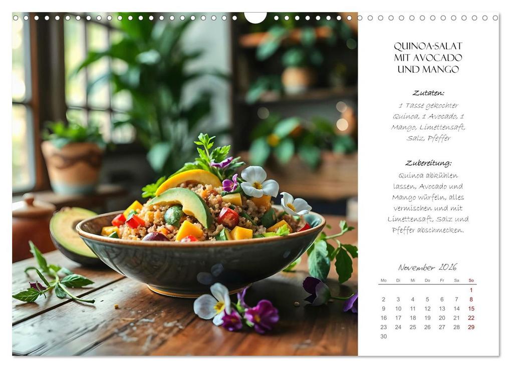 Weitere Ansicht: Superfood Power - Gesunde und leckere Superfood-Snacks (Wandkalender 2026 DIN A3 quer), CALVENDO Monatskalender | Fred Schimak, Calvendo