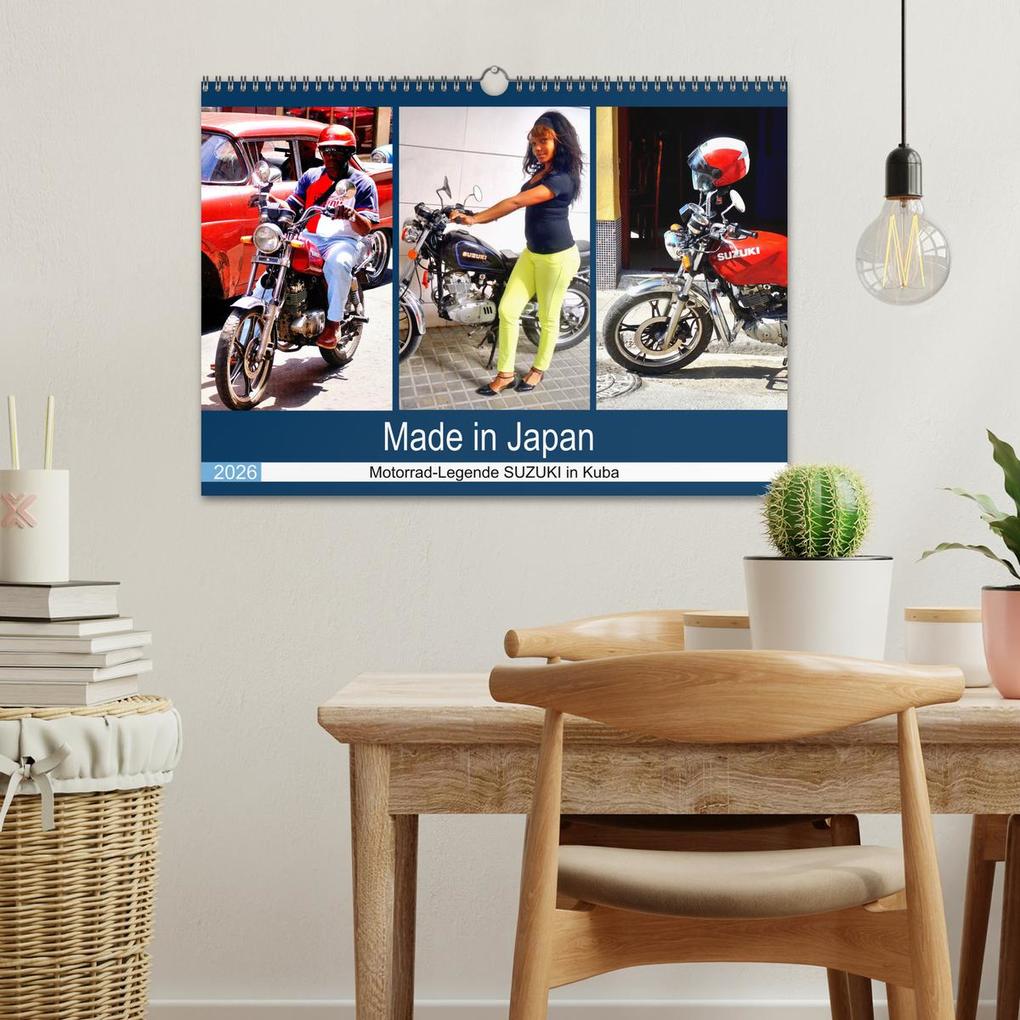Weitere Ansicht: Made in Japan - Motorrad-Legende Suzuki in Kuba (Wandkalender 2026 DIN A3 quer), CALVENDO Monatskalender | Henning Löwis of Menar, Calvendo