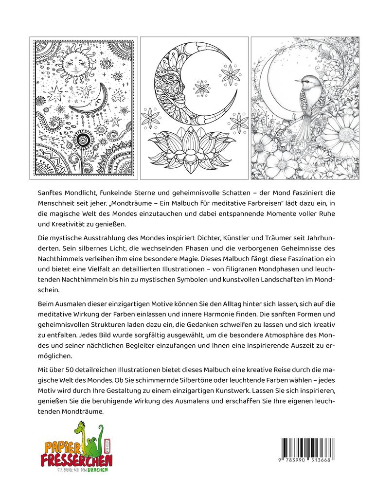 Weitere Ansicht: Mondträume - Ein Malbuch für meditative Farbreisen | Nanja Holland
