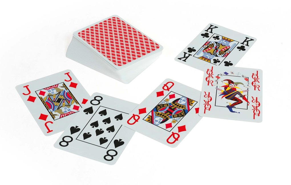 Weitere Ansicht: Philos 6723 - Pokerkarten, rot, Plastik