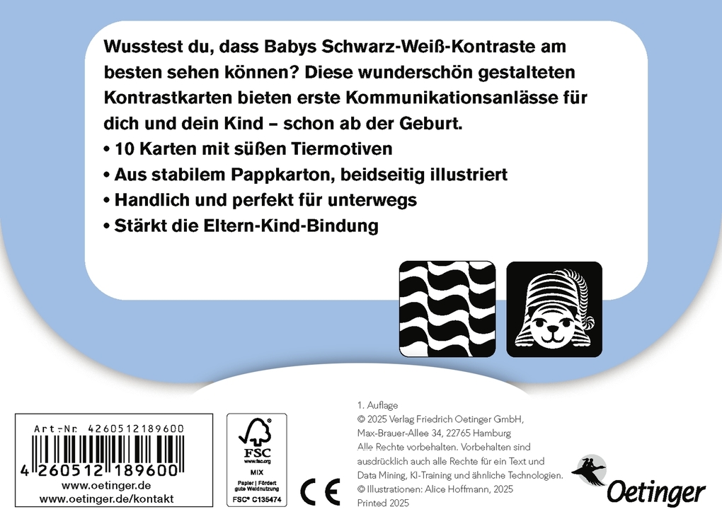 Weitere Ansicht: Erste Bilder für Babyaugen. Das Kartenset 0-3 Monate | Alice Hoffmann