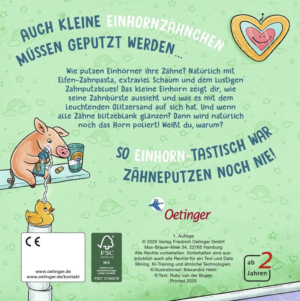 Weitere Ansicht: Weißt du, wie Einhörner ihre Zähne putzen? | Ruby van der Bogen