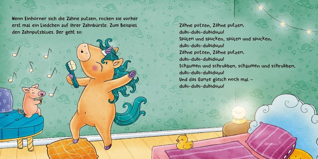 Weitere Ansicht: Weißt du, wie Einhörner ihre Zähne putzen? | Ruby van der Bogen