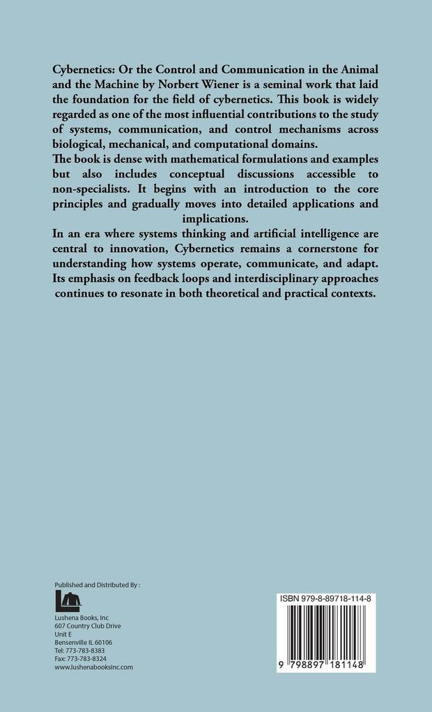 Weitere Ansicht: Cybernetics | Norbert Wiener Scan