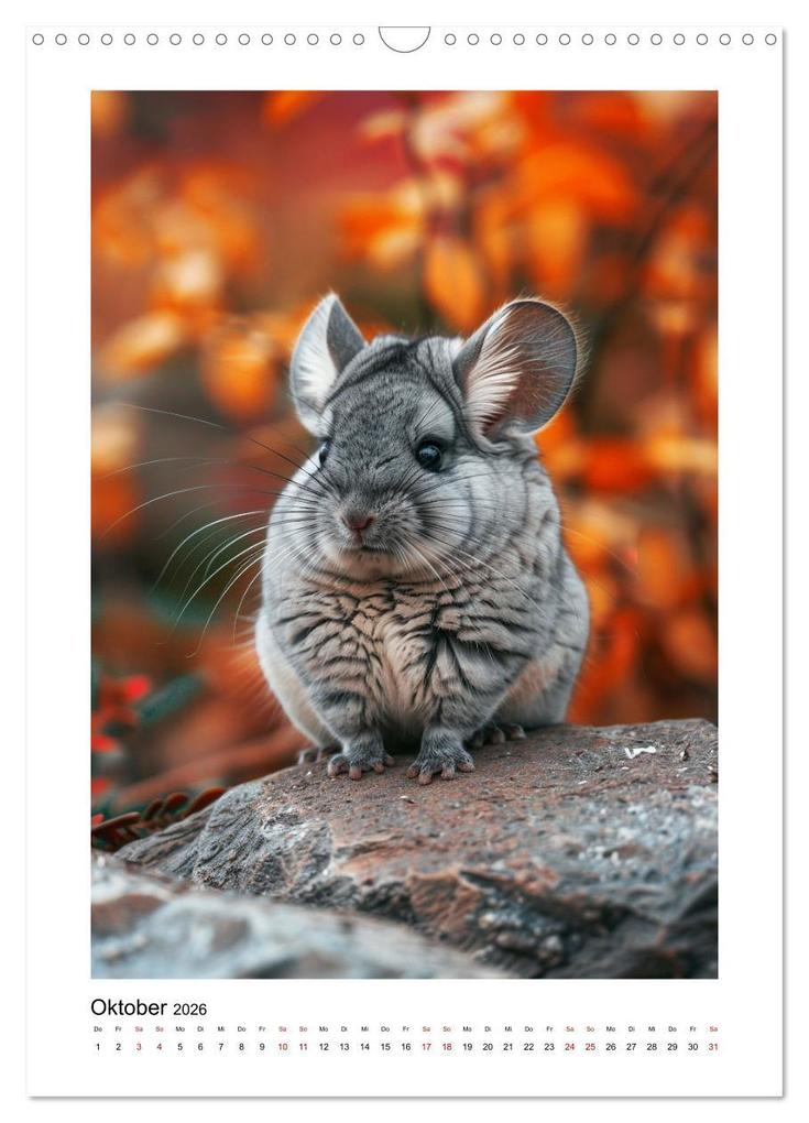 Weitere Ansicht: Knuddlige Chinchillas (Wandkalender 2026 DIN A3 hoch), CALVENDO Monatskalender | Kerstin Waurick, Calvendo