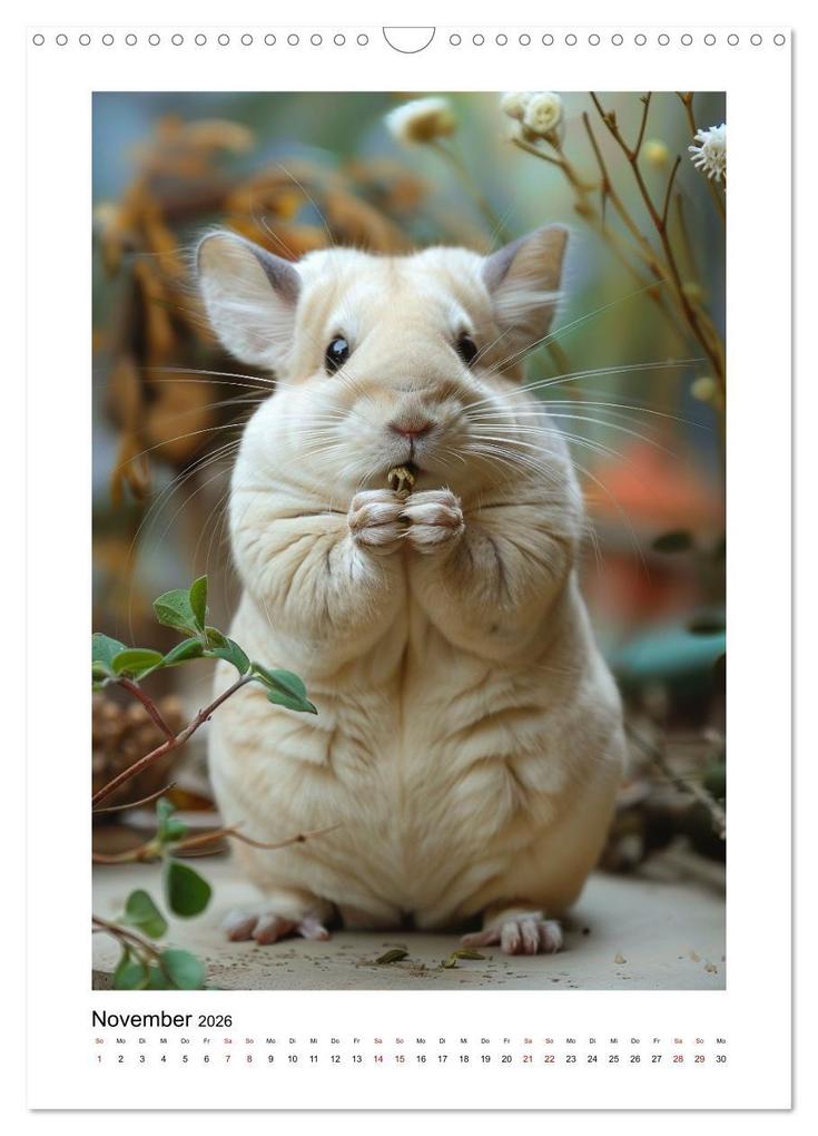 Weitere Ansicht: Knuddlige Chinchillas (Wandkalender 2026 DIN A3 hoch), CALVENDO Monatskalender | Kerstin Waurick, Calvendo
