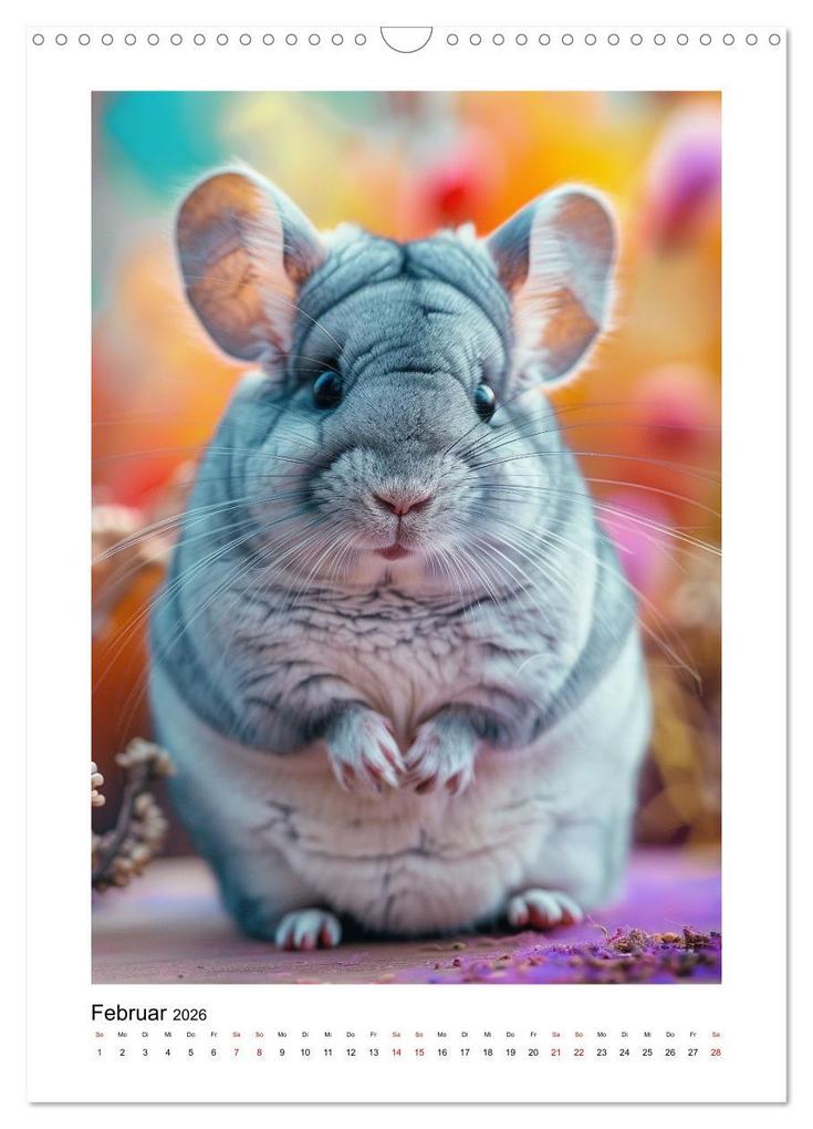 Weitere Ansicht: Knuddlige Chinchillas (Wandkalender 2026 DIN A3 hoch), CALVENDO Monatskalender | Kerstin Waurick, Calvendo