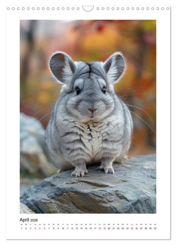 Weitere Ansicht: Knuddlige Chinchillas (Wandkalender 2026 DIN A3 hoch), CALVENDO Monatskalender | Kerstin Waurick, Calvendo