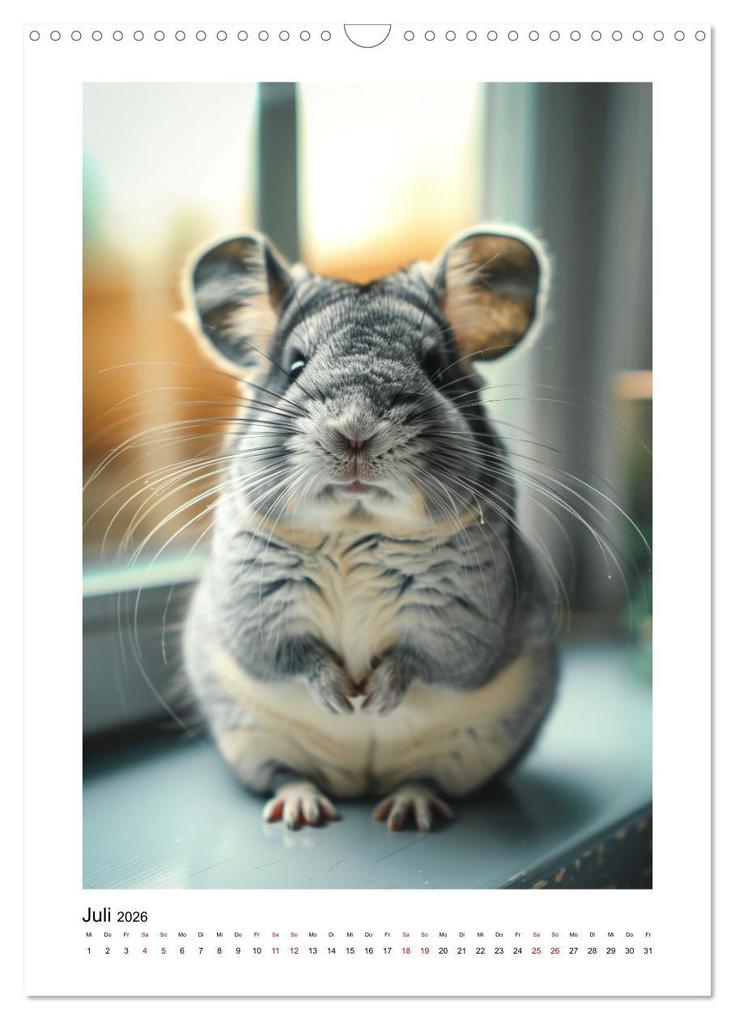 Weitere Ansicht: Knuddlige Chinchillas (Wandkalender 2026 DIN A3 hoch), CALVENDO Monatskalender | Kerstin Waurick, Calvendo