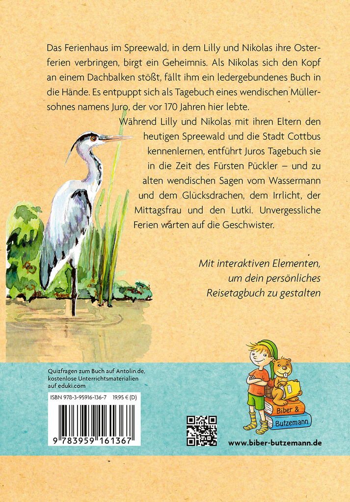 Weitere Ansicht: Abenteuer im Spreewald - Lilly, Nikolas und das geheimnisvolle Tagebuch | Steffi Bieber-Geske, Nicole Grom