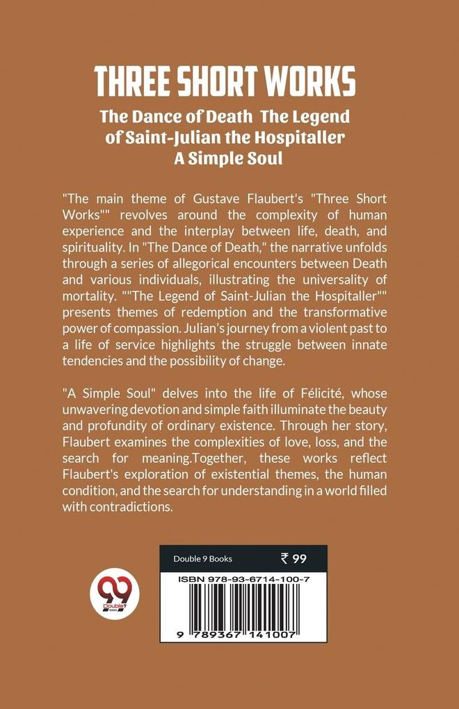 Weitere Ansicht: Three short works The Dance of Death The Legend of Saint-Julian the Hospitaller A Simple Soul | Gustave Flaubert