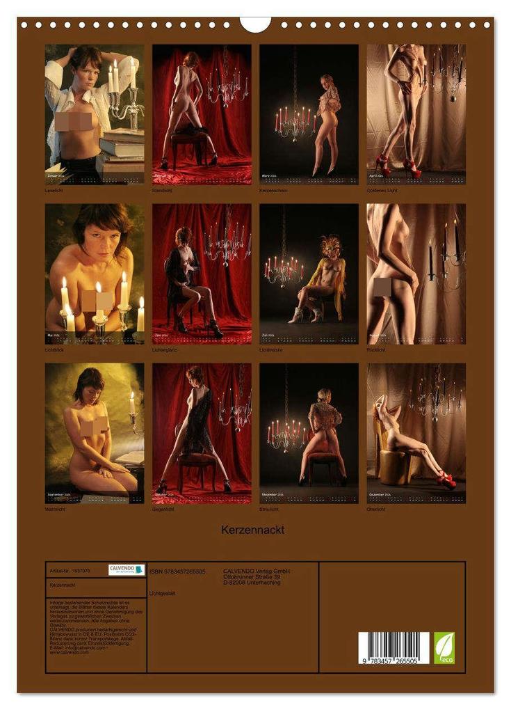 Weitere Ansicht: Kerzennackt (Wandkalender 2026 DIN A3 hoch), CALVENDO Monatskalender | Lichtgestalt Lichtgestalt, Calvendo, Lichtgestalt