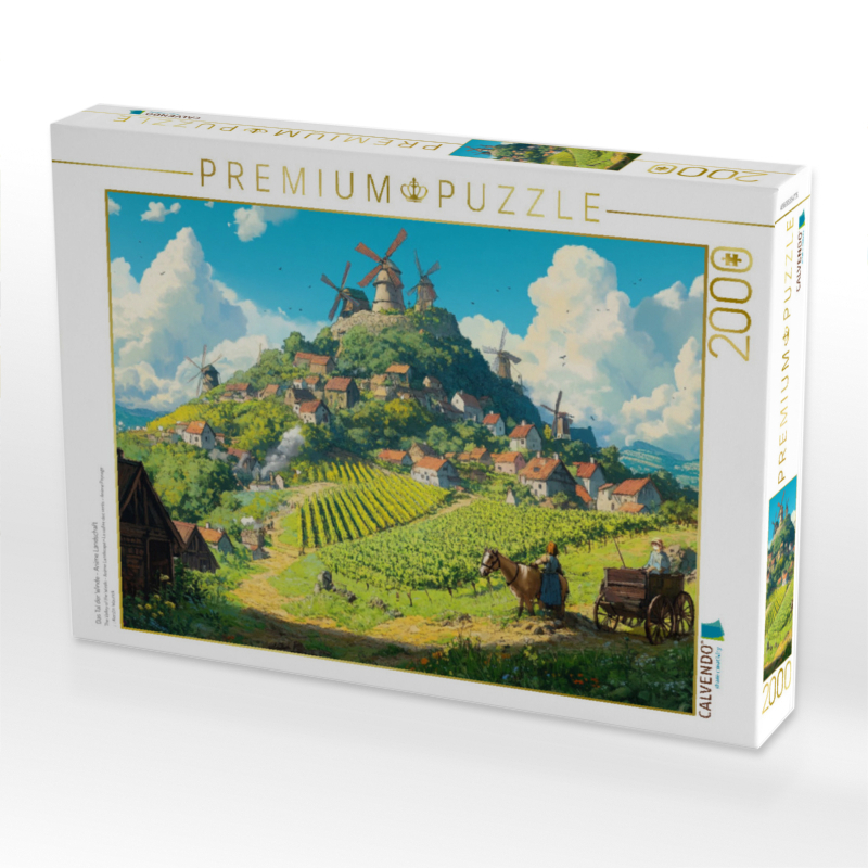 Weitere Ansicht: CALVENDO Puzzle Das Tal der Winde - Anime Landschaft | 2000 Teile Lege-Größe 90x67cm Foto-Puzzle für glückliche Stunden | Calvendo
