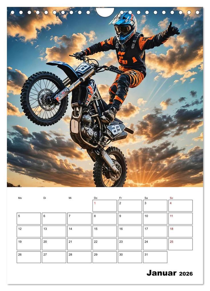 Weitere Ansicht: Vollgas und Adrenalin - Motocross-Action pur! (Wandkalender 2026 DIN A4 hoch), CALVENDO Monatskalender | Andreas Spreider, Calvendo