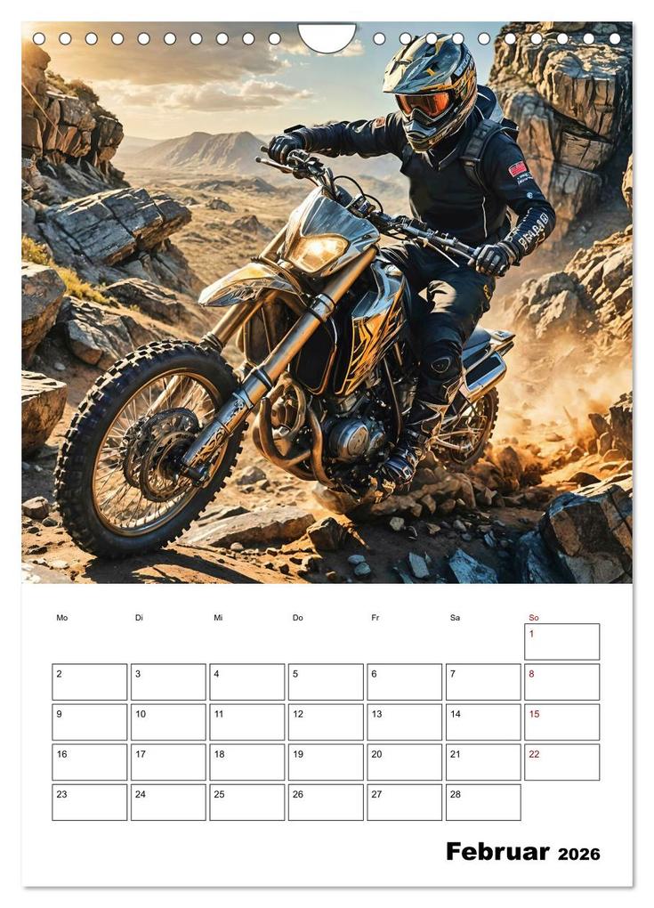 Weitere Ansicht: Vollgas und Adrenalin - Motocross-Action pur! (Wandkalender 2026 DIN A4 hoch), CALVENDO Monatskalender | Andreas Spreider, Calvendo