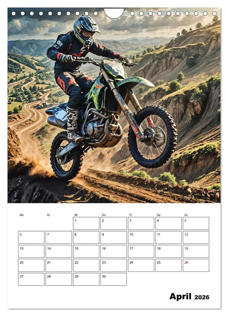 Weitere Ansicht: Vollgas und Adrenalin - Motocross-Action pur! (Wandkalender 2026 DIN A4 hoch), CALVENDO Monatskalender | Andreas Spreider, Calvendo