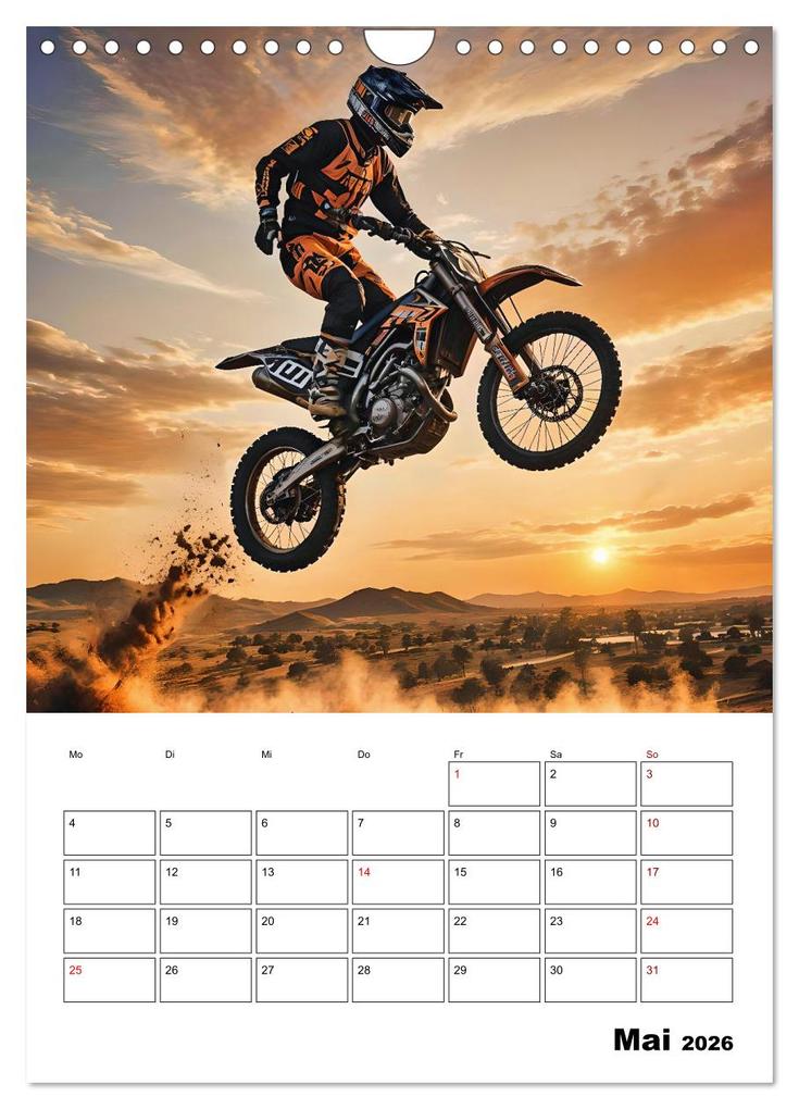 Weitere Ansicht: Vollgas und Adrenalin - Motocross-Action pur! (Wandkalender 2026 DIN A4 hoch), CALVENDO Monatskalender | Andreas Spreider, Calvendo