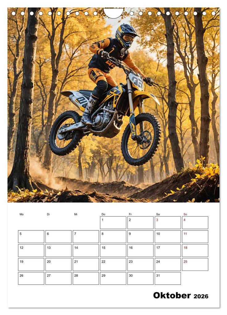 Weitere Ansicht: Vollgas und Adrenalin - Motocross-Action pur! (Wandkalender 2026 DIN A4 hoch), CALVENDO Monatskalender | Andreas Spreider, Calvendo