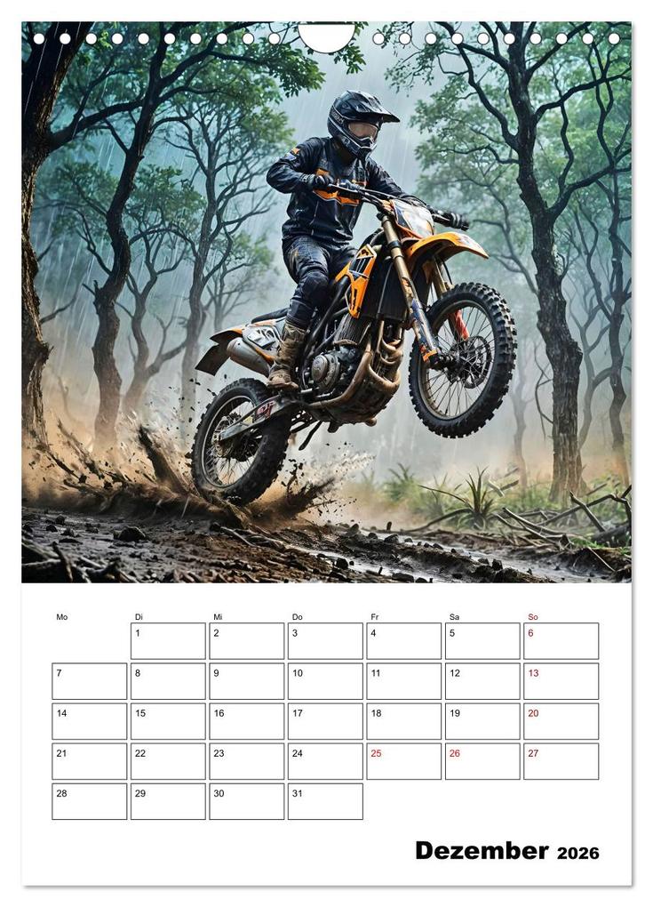 Weitere Ansicht: Vollgas und Adrenalin - Motocross-Action pur! (Wandkalender 2026 DIN A4 hoch), CALVENDO Monatskalender | Andreas Spreider, Calvendo