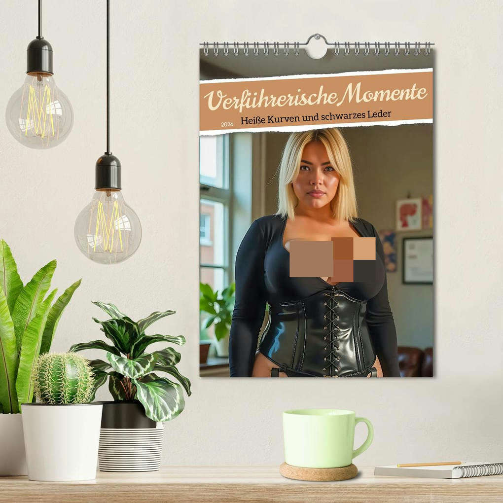 Weitere Ansicht: Verführerische Momente - Heiße Kurven und schwarzes Leder (Wandkalender 2026 DIN A4 hoch), CALVENDO Monatskalender | pixs:sell pixs:sell, Sell Pixs:Sell, Calvendo, pixs:sell