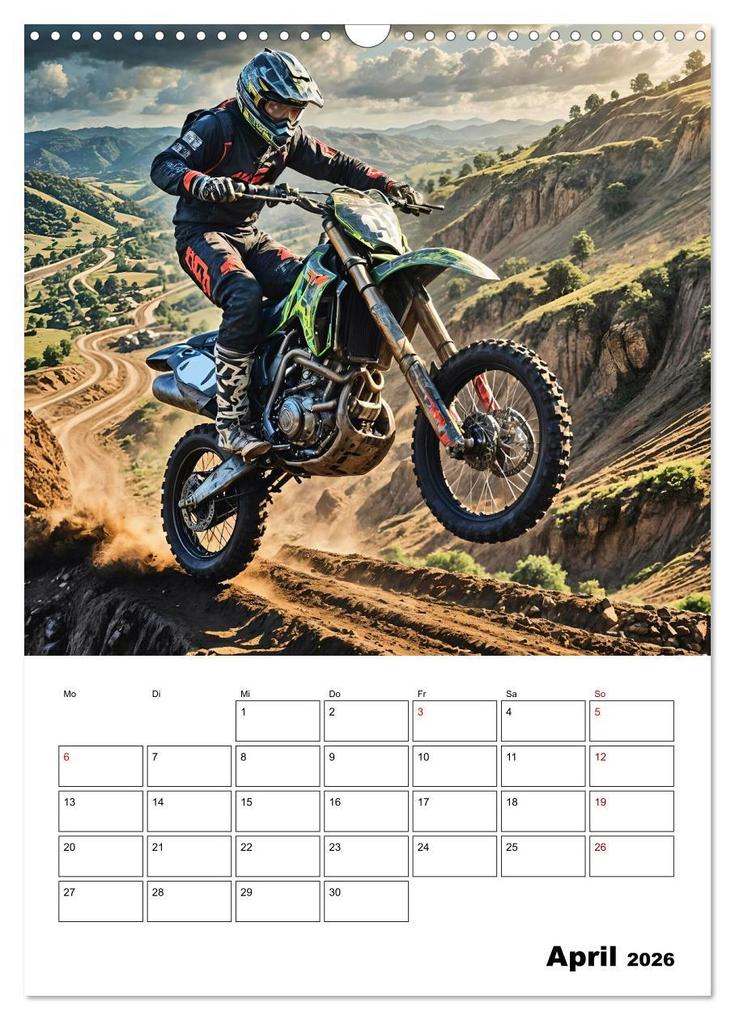 Weitere Ansicht: Vollgas und Adrenalin - Motocross-Action pur! (Wandkalender 2026 DIN A3 hoch), CALVENDO Monatskalender | Andreas Spreider, Calvendo