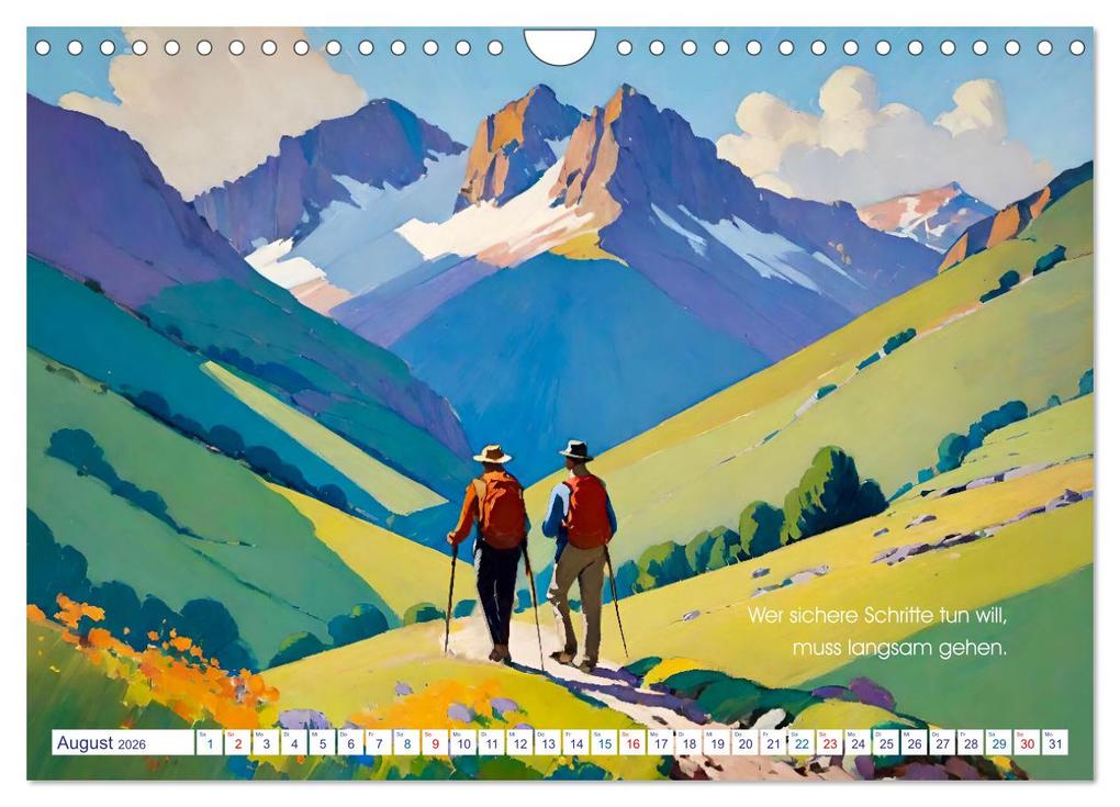 Weitere Ansicht: Johann Wolfgang von Goethe. Berühmte Zitate malerisch inszeniert (Wandkalender 2026 DIN A4 quer), CALVENDO Monatskalender | Steffani Lehmann, Calvendo