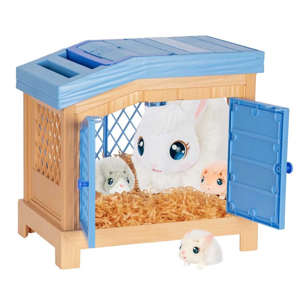 Weitere Ansicht: Moose Toys 300212 - Little Live Pets, Mama Surprise Spielset Interaktiv, Hasen-Mama mit 3 Häschen-Babys und Zubehör