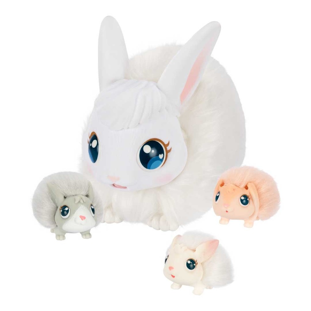 Weitere Ansicht: Moose Toys 300212 - Little Live Pets, Mama Surprise Spielset Interaktiv, Hasen-Mama mit 3 Häschen-Babys und Zubehör