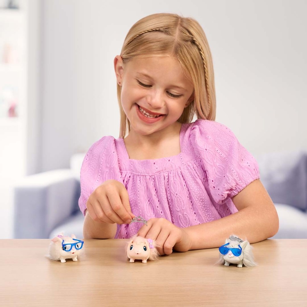 Weitere Ansicht: Moose Toys 300212 - Little Live Pets, Mama Surprise Spielset Interaktiv, Hasen-Mama mit 3 Häschen-Babys und Zubehör