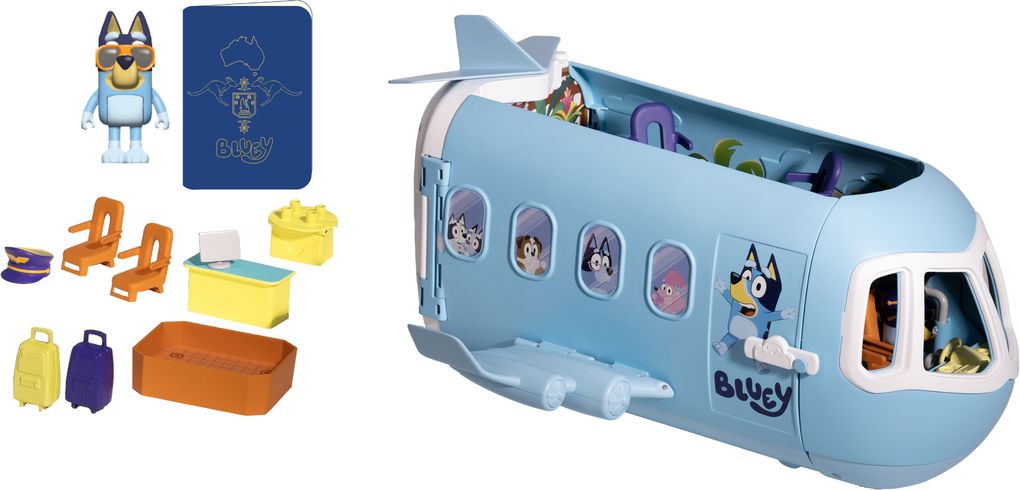 Weitere Ansicht: MooseToys - Bluey 3-in-1-Flugzeug-Spielset