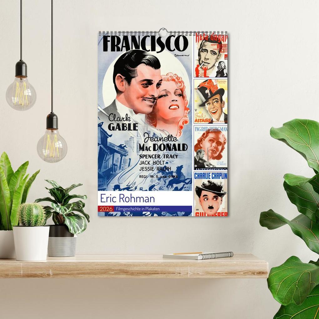 Weitere Ansicht: Eric Rohman - Filmgeschichte in Plakaten (Wandkalender 2026 DIN A3 hoch), CALVENDO Monatskalender | Peter Balan, Calvendo