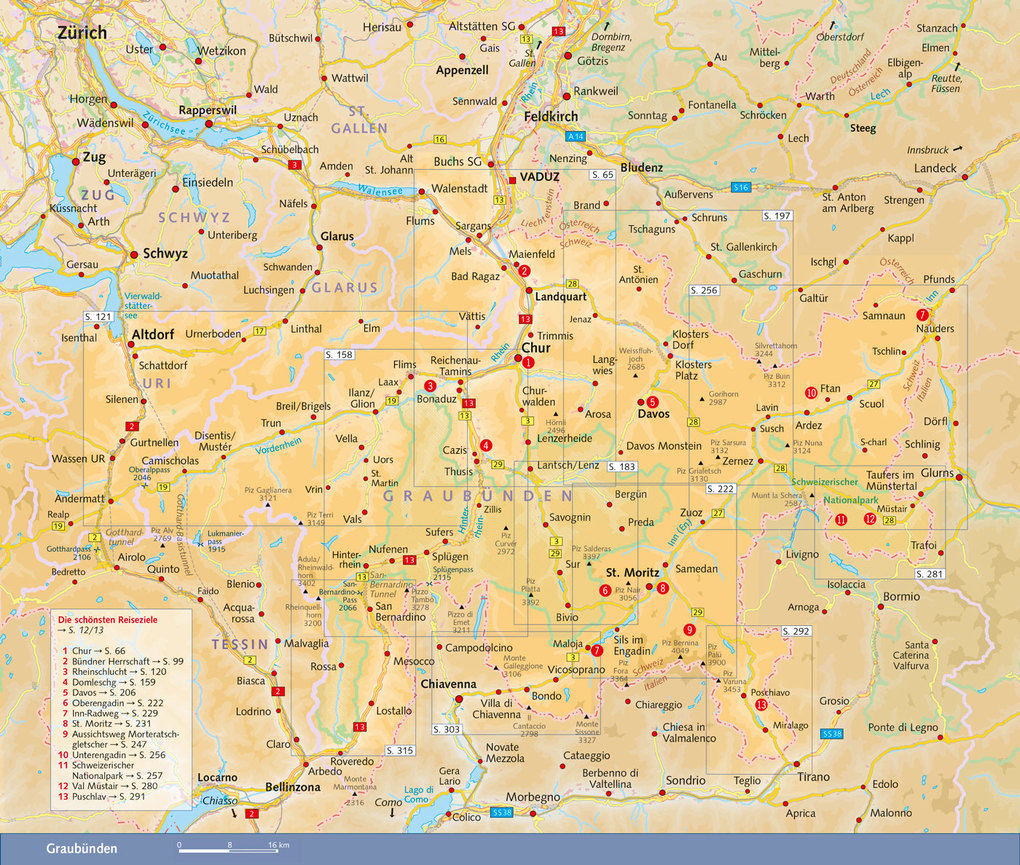 Weitere Ansicht: TRESCHER Reiseführer Graubünden | Gregor Saladin