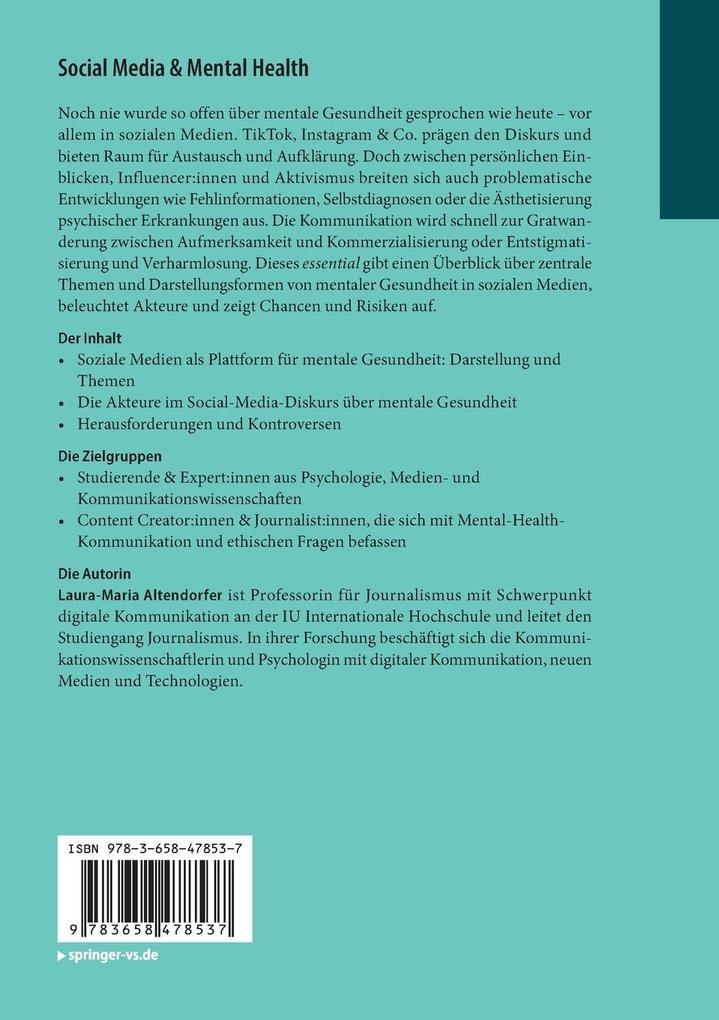 Weitere Ansicht: Social Media & Mental Health | Laura-Maria Altendorfer