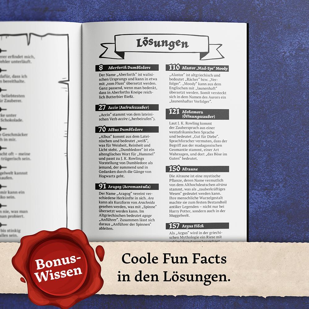 Weitere Ansicht: Wer oder was bin ich für Potter-Fans - Das inoffizielle Spiel zum Raten und Rätseln | Robin Palm